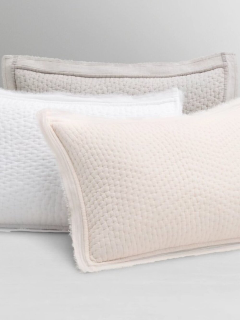 Restoration Hardwear Hand-Quilted Mélange Boudoir Sham Pillow Case